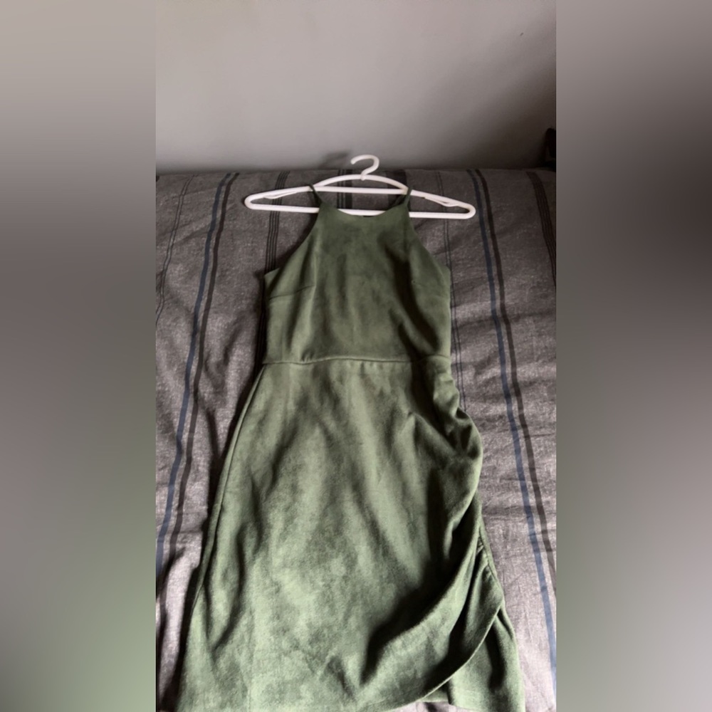 Velvet Green Dress
